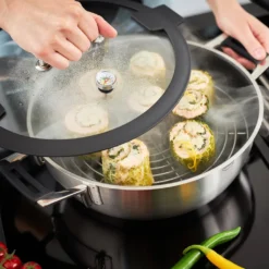 Rösle Schmorpfanne/Dampfgarer Mit Deckel Ø 28cm Silence Pro -Küchenbedarf Geschäft 9a664d6c3b93245ff39b0e67b5bbeb80