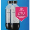 Doppelpack! SodaStream Quadro Pack, Durchsichtig, 4 X 1L Tritan-Flasche - Spülmaschinengeeignet! (BPA Frei) -Küchenbedarf Geschäft 9aee22504397b4ce06accb7411211233