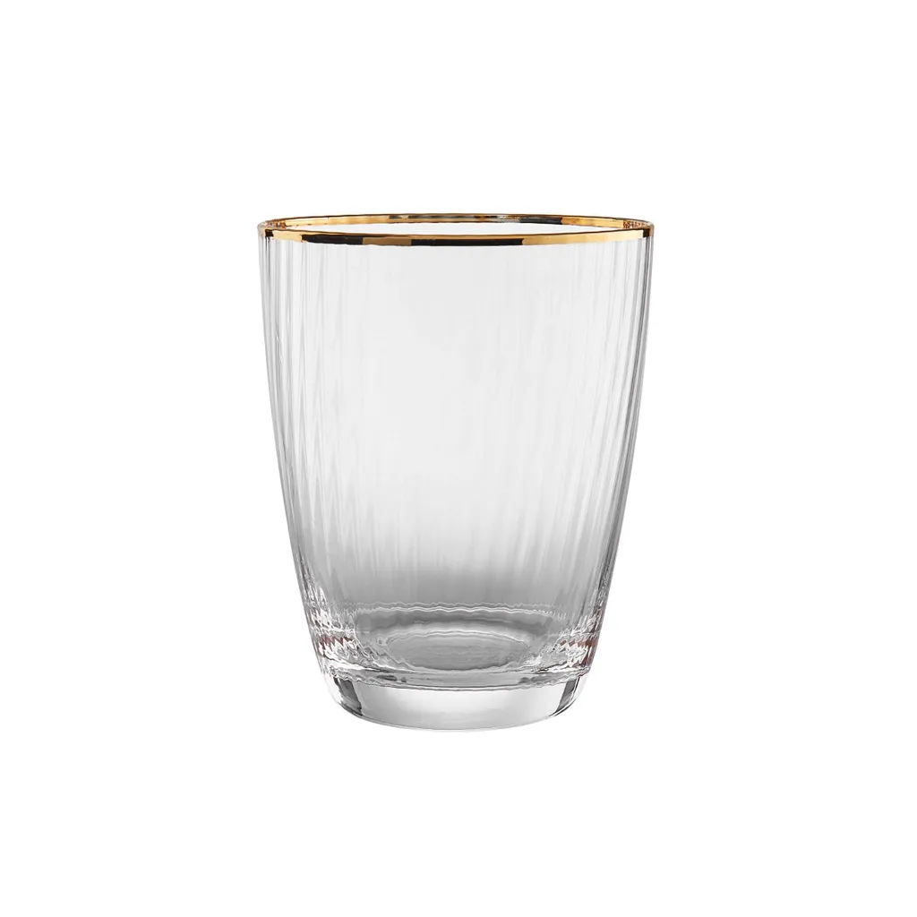 BUTLERS GOLDEN TWENTIES 4x Gläser Mit Goldrand Und Rillen 300ml 5 BUTLERS GOLDEN TWENTIES 4x Gläser Mit Goldrand Und Rillen 300ml – Bild 3