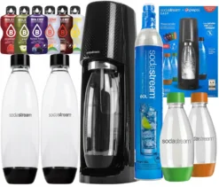 Sodastream Spirit Easy+ 4 Flaschen (PepsiCo) + Bolero-Beutel-Set Mit 6 Geschmacksrichtungen