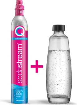 Sodastream Quick Connect Reservezylinder 60 L + 1 Glasflasche