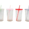 4 Trinkbecher Mit Deckel Und Strohhalm Ca. 270ml Summer Party -Küchenbedarf Geschäft 9d0965e08a5b7249560bdefdbd557b2b
