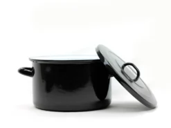 Emailletopf - Suppentopf - Saucentopf - 10l - STANDARD - 28 Cm - Belis - Schwarz -Küchenbedarf Geschäft 9d12a5fd6f3ee58244d262884636d872