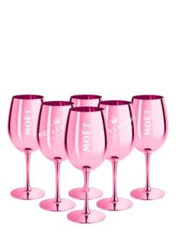 Moët & Chandon Rosé Champagnergläser In Glänzendem Rosa Inkl. Untersetzer -Küchenbedarf Geschäft 9d2388ab134ecfa3a7771b07a6123918