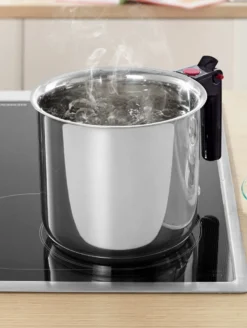 GSW Simmertopf 16cm, Edelstahl, Kunststoff, Simmertopf ø Ca. 16 X H 15,0cm / Einfülltrichter -Küchenbedarf Geschäft 9e5171391492c6b15cffea36901ccbc0