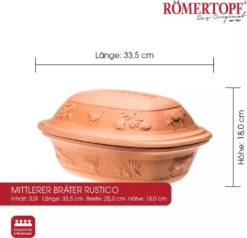 RÖmertopf 2 119 05 Römertopf &quot Rustico&quot 2,5 Kg Für 2 - 4 Personen, Postsicher -Küchenbedarf Geschäft a30a05cf4f19883a72cf264596532963