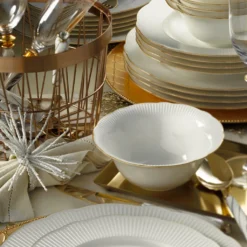 Kütahya Porselen Ilay 24 Teile Porzellan Geschirr Set Gold BNILY24Y2520 -Küchenbedarf Geschäft a3ce10c56f537652d712ad91c7182342