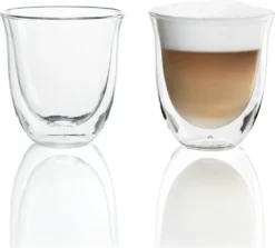 De'Longhi DeLonghi Cappuccino 2er Doppelwandiges Thermoglas -Küchenbedarf Geschäft a586d46320137455917bb7316d988c06
