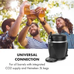 Tap2Go Mobile 2-in1 Bierzapfanlage Mit Getränkekühler 5l/13l Schwarz -Küchenbedarf Geschäft a7de6b5f0decc42624de59a6206e4c64