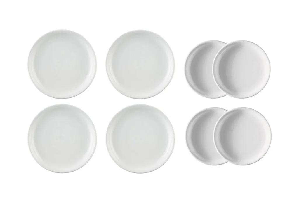 Set 8-tlg. - Trend Weiß - Thomas - 4 X Speiseteller + 4 X Frühstücksteller 3 Set 8-tlg. - Trend Weiß - Thomas - 4 X Speiseteller + 4 X Frühstücksteller