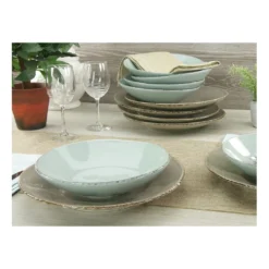 CreaTable 14397 Tafelservice Organic Oslo Für 6 Personen, Steingut (1 Set, 12-teilig) -Küchenbedarf Geschäft a8243ff4a35effdefde35ae470cd2c0a