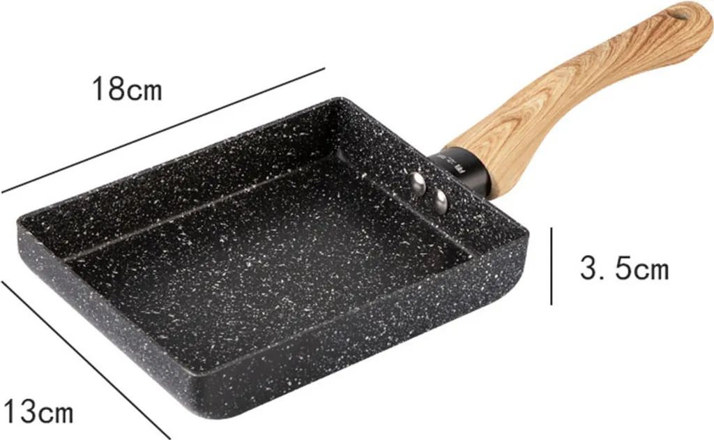 Pfanne Japanische Omelettpfanne Aluminium Kleine Bratpfanne Küche Antihaftpfannkuchen Omelettpfanne (1 Stück) 4 Pfanne Japanische Omelettpfanne Aluminium Kleine Bratpfanne Küche Antihaftpfannkuchen Omelettpfanne (1 Stück) – Bild 2