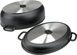 Universalbräter 7,5 L Alu-Gussbräter Multi-Grill-Bräter Deckel = Auflaufform -Küchenbedarf Geschäft a89bc839a579cf65368b1c2ecb50bcc5