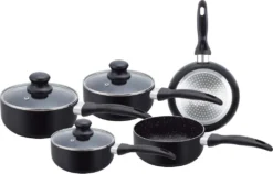 Herzberg HG-5003BK: 8-Teiliges Marmor-Kochgeschirr-Set - Schwarz 26 Herzberg HG-5003BK: 8-Teiliges Marmor-Kochgeschirr-Set - Schwarz -Küchenbedarf Geschäft a9322ac6fa1ef5ef9da4350b6876bff2