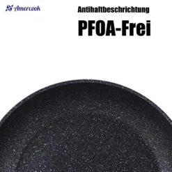 AMERCOOK Brittany 26 Cm Kochtopf Mit Deckel - Kasserolle Mit Deckel Für Alle Herdarten Topf Induktionsgeeignet Antihaft - Steinoptik Induktionstopf Antihaft- & Silikonbeschichtet Milchtopf -Küchenbedarf Geschäft a935b8f7fe50127e49ef7acbfa57c4c4 1