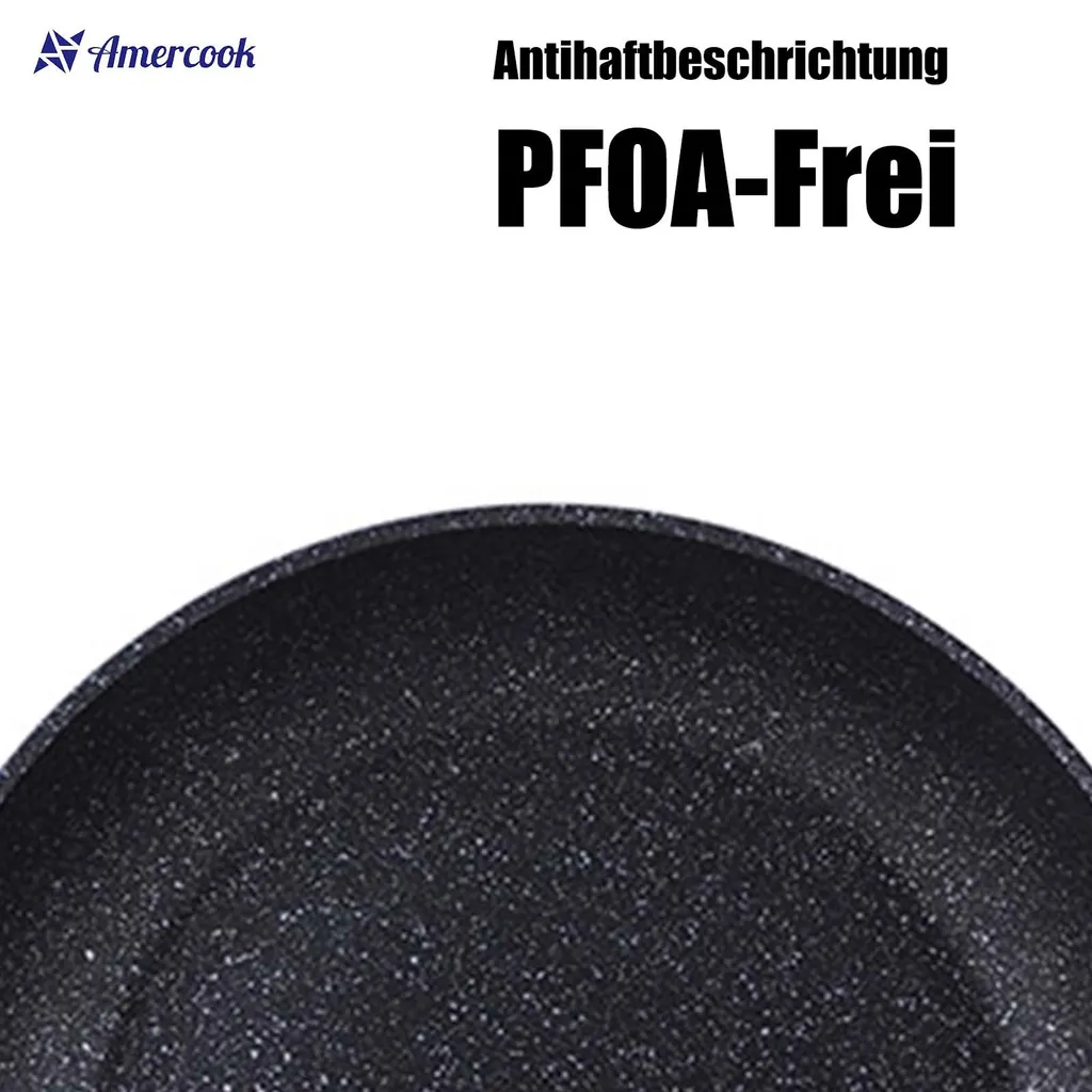 AMERCOOK Brittany Bratpfanne 20 Cm - Universal-Pfanne Mit Aluminiumkern Bratpfanne - Für Alle Herdarten Zum Braten, Kochen Und Schmoren Induktionsgeeignet Bratpfanne Antihaft-beschichtet 7 AMERCOOK Brittany Bratpfanne 20 Cm - Universal-Pfanne Mit Aluminiumkern Bratpfanne - Für Alle Herdarten Zum Braten, Kochen Und Schmoren Induktionsgeeignet Bratpfanne Antihaft-beschichtet – Bild 5
