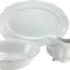CreaTable 16029 Serviergeschirr Maria Theresia Für 1 Personen, Porzellan, Weiß (1 Set, 3-teilig) -Küchenbedarf Geschäft a9400ac11a65ccd5909450752a5eb72c