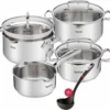 Tefal G719S734 DUETTO 8-tlg.Set 3x Kochtopf/Glasdeckel + Stieltopf + Suppenkelle -Küchenbedarf Geschäft a9945a51476cedd12807e19f05e82689