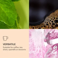 DUOS 6X 410ml Jumbo Doppelwandige Thermo-Gläser + 6X Edelstahl-LÖFFEL, Für Latte Macchiato, Cocktails, Vorspeisen By Feelino -Küchenbedarf Geschäft aa021545678e5119aee38d7c0fb03b8d