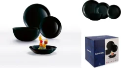 Geschirr Luminarc 9311622 Schwarz Gehärtetes Glas (19 Pcs) -Küchenbedarf Geschäft aa22e58097d5b006acbf27a2a292fef5