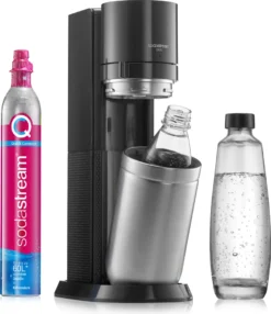 SodaStream DuoTitan Trinkwassersprudler, Inkl. 1x 1 Liter Glasflasche, 1x 1 Liter PET, 1 X Quick Connect Zylinder -Küchenbedarf Geschäft aac36f02a5e2a60211f544d5f17a77a7