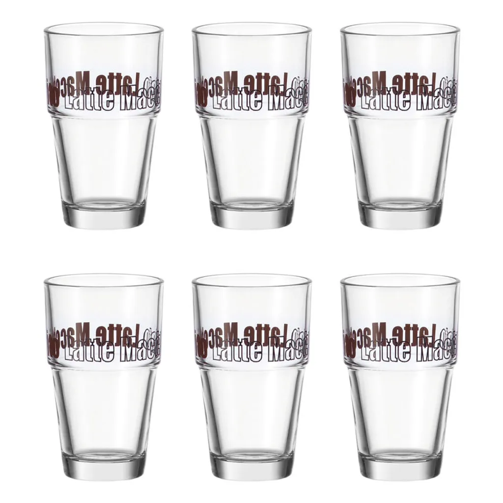 LEONARDO 043399 'Solo' Leonardo 043399 Latte Macchiato Becher 'Solo' 400ml, Glas, H 14cm, Transparent (6er Pack) 7 LEONARDO 043399 'Solo' Leonardo 043399 Latte Macchiato Becher 'Solo' 400ml, Glas, H 14cm, Transparent (6er Pack) – Bild 5