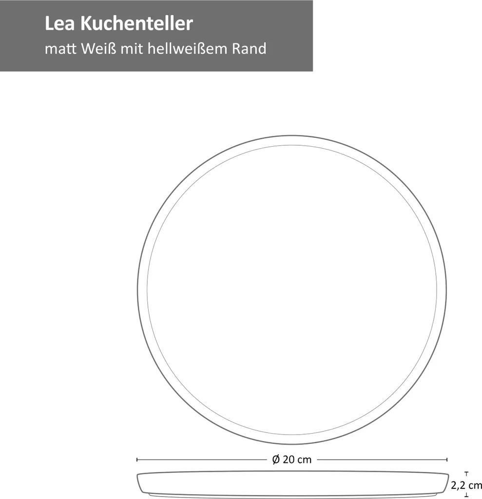 18tlg. Kaffeeservice Lea 6 Personen Kuchenteller Kaffee-Tasse Weiß Steingut 3 18tlg. Kaffeeservice Lea 6 Personen Kuchenteller Kaffee-Tasse Weiß Steingut
