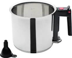 GSW Simmertopf 16cm, Edelstahl, Kunststoff, Simmertopf ø Ca. 16 X H 15,0cm / Einfülltrichter