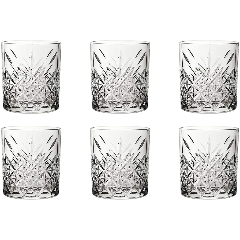 Pasabahce 52790 Whisky Glas Tumbler Timeless Im Kristall-Design, Höhe 9,6 Cm, 345 Ml, 4 Stück, Retro-Design 5 Pasabahce 52790 Whisky Glas Tumbler Timeless Im Kristall-Design, Höhe 9,6 Cm, 345 Ml, 4 Stück, Retro-Design – Bild 3
