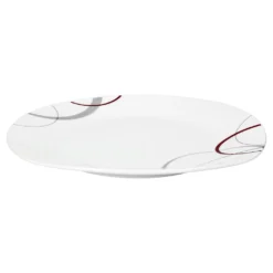 Tafelservice Palazzo 12tlg. - Weiß MitNachbildung-Kreisen In Grau Und Dunkelrot - Für 6 Personen -Küchenbedarf Geschäft b0cafdf28e51ef8373a25a6eeadcb110