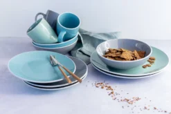 Mäser 931770 Kombiservice Elissa Für 6 Personen, Steinzeug, Türkis (1 Set, 24-teilig) -Küchenbedarf Geschäft b174fd3df71383ebb05f279dcabda6d2