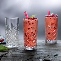 Pasabahce Timeless 520205 Longdrink Glas Wassergläser Kristall Design 4´er Set Transparent 365 Ml -Küchenbedarf Geschäft b25b7d0a9c3570edf69ea845203e3082