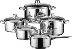 ELO 99805 Topf-Set Skyline 5tlg., Silber, 5-teilig (1 Set)