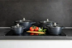 Smile MGK-12 Kochtopf, Geschmiedetes Aluminium, Schwarz -Küchenbedarf Geschäft b5e21f6f14e0bb6d8ab429e0020a4ddd