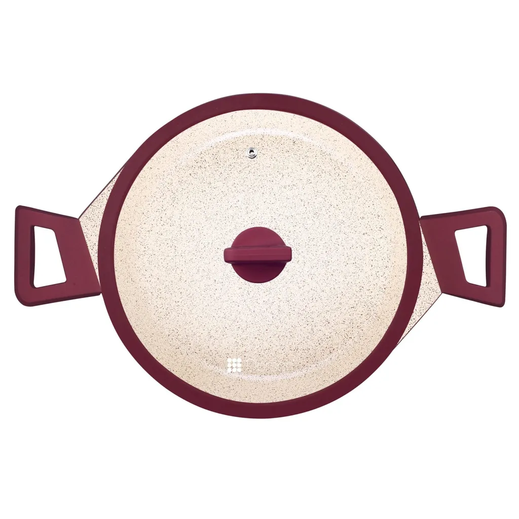 Dorsch Topf Mit Glasdeckel 24cm 4L Rotbraun 4 Dorsch Topf Mit Glasdeckel 24cm 4L Rotbraun – Bild 2