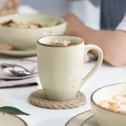 Vancasso Tafelservice Set, Navia Geschirrset Aus Steingut, 16 Teilig Kombiservice, Vintage Aussehen, Natur Design -Küchenbedarf Geschäft bb62ba8ebd2ceca91ba77168122376b9