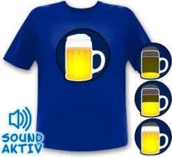 Bierglas LED Party T-Shirt Für Oktoberfest Wasn Party Bier Shirt Größe - XL -Küchenbedarf Geschäft bb731b7102e156a15d6f11e98554b85d