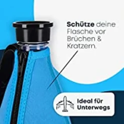 SYRINK® Schutzhülle Kompatibel Mit SodaStream Glasflasche [100% PASSEND] Neopren Schutzhülle & Outdoor Flaschenkühler Glasflaschen Für SodaStream Crystal 2.0 | Schützt Vor Bruch & Kratzern -Küchenbedarf Geschäft bbfbfa2832f8d33c00d5350e34a80676
