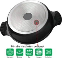 Aluguss Tajine Tagine Ø28cm Induktion Silikongriffe Gartopf Dampfgarer Bräter -Küchenbedarf Geschäft bc3db1f9e57dfa8879c98cd7f6264bec