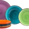 Service 18tlg. Tellerset Uni Bunt, Für 6 Personen In Unterschiedlichen Farben -Küchenbedarf Geschäft bc68583fd693eb9642298022f1d97ff2