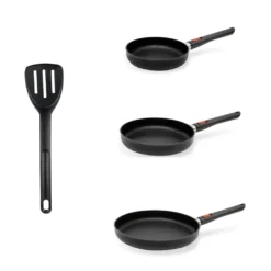 WOLL Eco Lite, 3-tlg. Bratpfannen-Set (20 + 24 + 28cm) Inkl. Pfannenwender