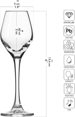 KROSNO Splendour Likörgläser, 6er-Set, 60 Ml -Küchenbedarf Geschäft bd93905f20abfe5cf93847689e65234a