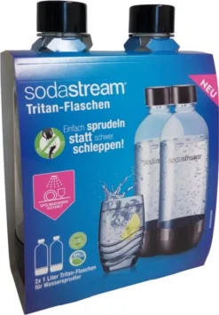 Doppelpack! SodaStream Quadro Pack, Durchsichtig, 4 X 1L Tritan-Flasche - Spülmaschinengeeignet! (BPA Frei) 8 Doppelpack! SodaStream Quadro Pack, Durchsichtig, 4 X 1L Tritan-Flasche - Spülmaschinengeeignet! (BPA Frei) -Küchenbedarf Geschäft bed0d9486ded7e133409e125c9f16148