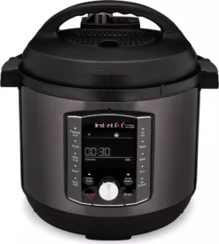 Instant Pot - Pro Crisp 11-in-1-Elektro-Multikocher – Schnellkochtopf, Heißluftfritteuse, Slow Cooker, Dampfgarer, Grill, Dörrgerät Und Sous-Vide-Maschine – Schwarzer Edelstahl,1500 W, 8L -Küchenbedarf Geschäft bef9123dc149d4cb3a88c3c989e4c42c