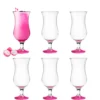Platinux Cocktailgläser Set 6 Stück 420ml Longdrinkgläser Bargläser Hurricane Groß (Pink) -Küchenbedarf Geschäft c1fab43b08a549ab9efa33fd0964a7f6
