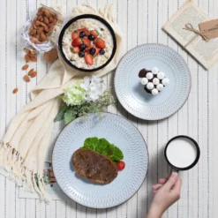 Kombiservice Steinzeug, Vancasso PLUVO Tafelservice, 16-teiliges Ess Geschirrset Mit Je 4 Speisetellern, Kuchentellern, Schalen Und Tassen Für 4 Personen 15 Kombiservice Steinzeug, Vancasso PLUVO Tafelservice, 16-teiliges Ess Geschirrset Mit Je 4 Speisetellern, Kuchentellern, Schalen Und Tassen Für 4 Personen -Küchenbedarf Geschäft c500b654eb7504cdb3ecf79df68ae746