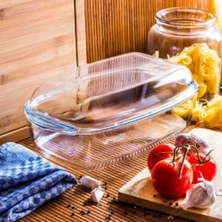 Pyrex Glasbräter Auflaufform Backform Bräter Glaskochgeschirr Mit Deckel Oval 7 L -Küchenbedarf Geschäft c7a72fbb91b9d4ed2f27231ba0717338