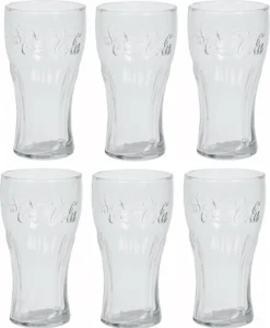 Coca-Cola Relief-Glas 27cl - 6-er Set -Küchenbedarf Geschäft c81a450c33bdba66e86a3a22061ac450