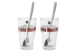 Leonardo Latte Macchiatto Becher 'Solo LM' Mit Löffel, 400ml, Ø 8,5 X 14,7cm (4er Set) -Küchenbedarf Geschäft c84191b2827e0eaa5a3ee2d2761be7b9