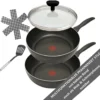 Tefal B30310 Cook&Clean Pfannenset 5tlg Hochrand, Pfanne 28cm + 30cm Hoher Rand, Teflon Antihaftbeschichtet, Bratpfanne Set Tief , Inkl. Deckel -Küchenbedarf Geschäft c93252596559525899da9acff779e42c